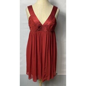 2/$20 London Times Petite Women Red Lined Cocktail Dress Size 10P